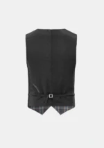 Harris Mist Tartan Waistcoat Back