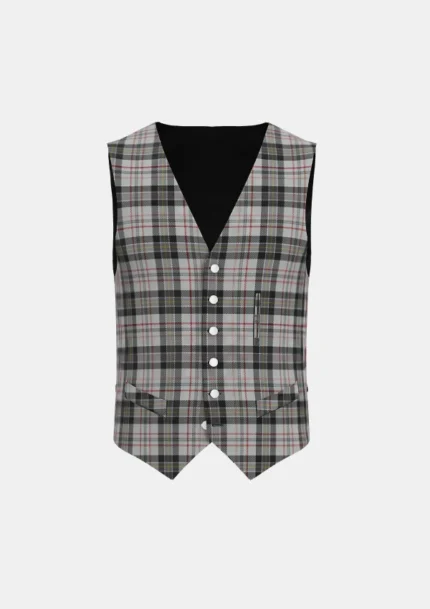 Harris Tartan Waistcoat Front
