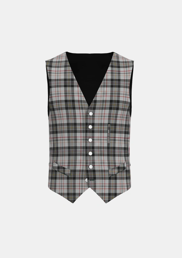 Harris Tartan Waistcoat Front Harris Tartan Waistcoat Front
