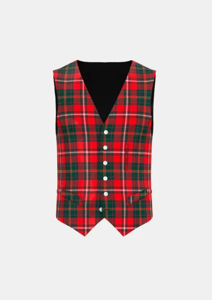 Hay Tartan Waistcoat Front