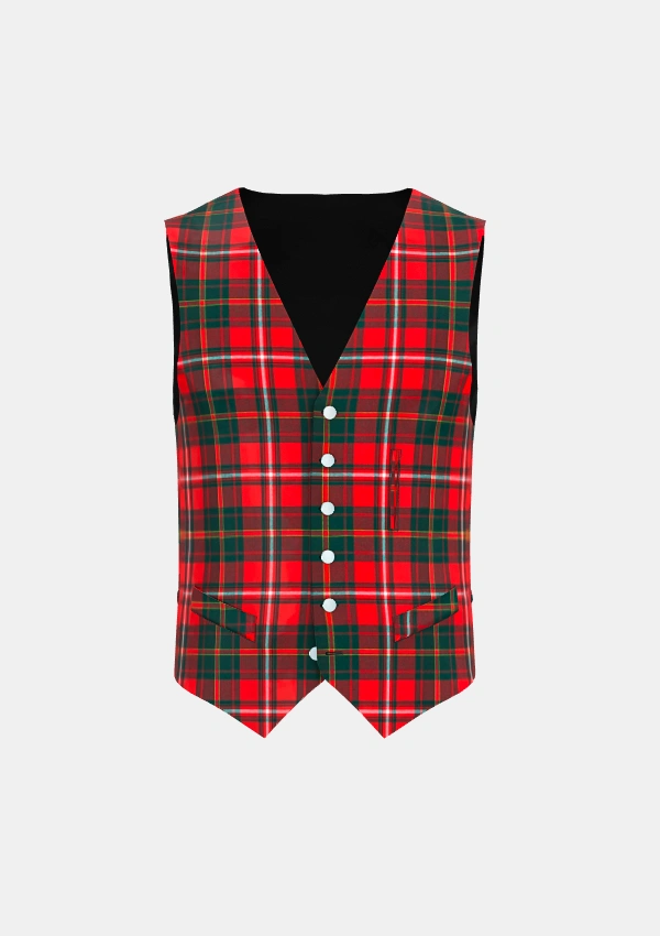 Hay Tartan Waistcoat Front Hay Tartan Waistcoat Front