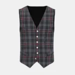 Hebridean Heather Tartan Waistcoat Front