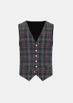 Hebridean Heather Tartan Waistcoat Front