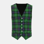 Hibs Tartan Waistcoat Front