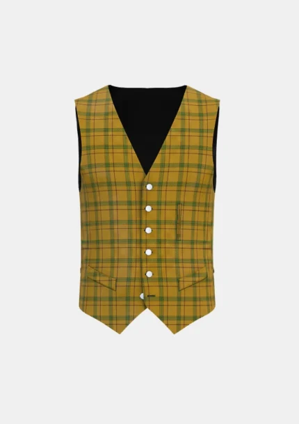 Houston Tartan Waistcoat Front