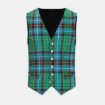 Hunter Tartan Waistcoat Front