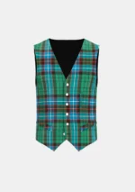 Hunter Tartan Waistcoat Front