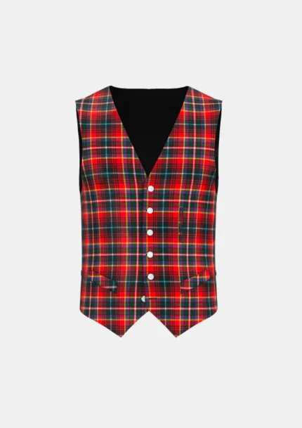 Innes Tartan Waistcoat Front