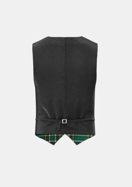 Irish Tartan Waistcoat Back