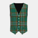 Irish Tartan Waistcoat Front