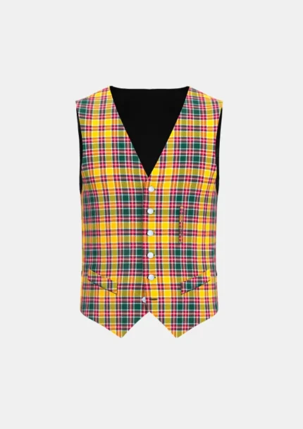 Jacobite Tartan Waistcoat Front