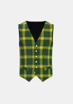 Jamaican National Tartan Waistcoat Front