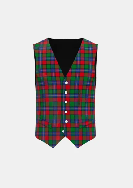 Kilgour Tartan Waistcoat Front