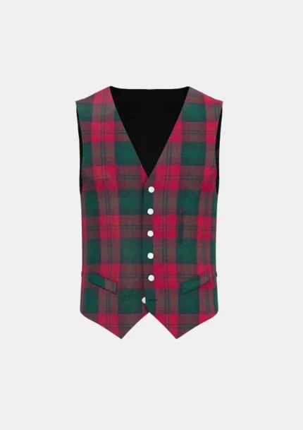 Lindsay Tartan Waistcoat Front