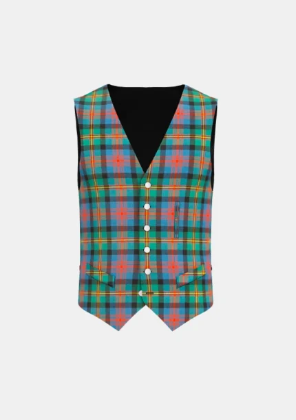 Logan Tartan Waistcoat Front