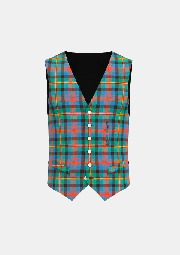 Logan Tartan Waistcoat Front Logan Tartan Waistcoat Front