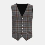 Lomond Mist Tartan Waistcoat Front