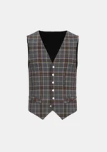 Lomond Mist Tartan Waistcoat Front