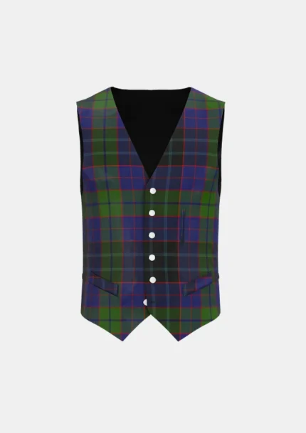 Lumsden Hunting Tartan Waistcoat Front