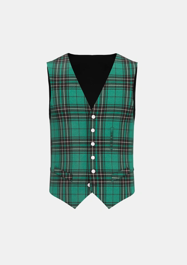 MacLean Tartan waistcoat Front MacLean Tartan waistcoat Front