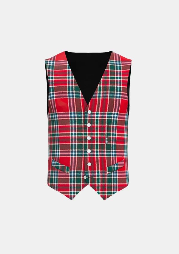 Macbean Tartan Waistcoat Front Macbean Tartan Waistcoat Front