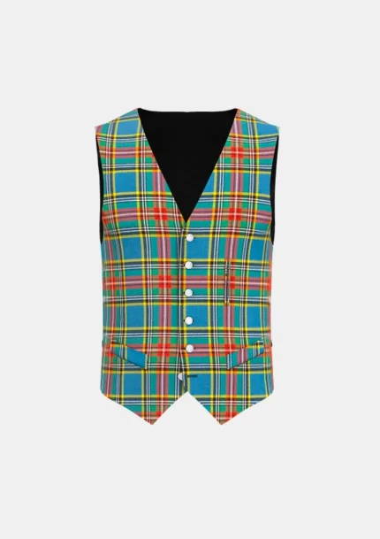 Macbeth Tartan Waistcoat Front