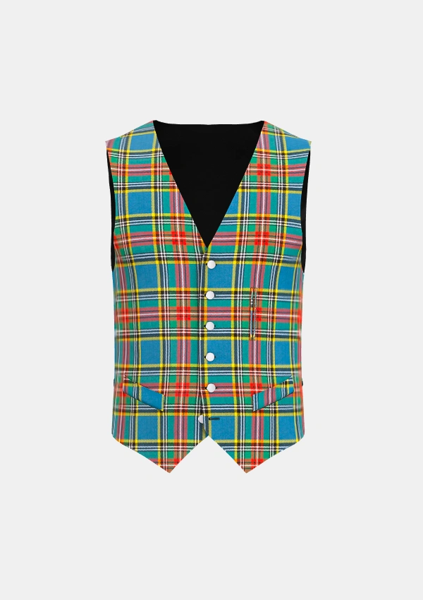 Macbeth Tartan Waistcoat Front Macbeth Tartan Waistcoat Front
