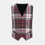 Macdonald Dress Tartan Waistcoat Front
