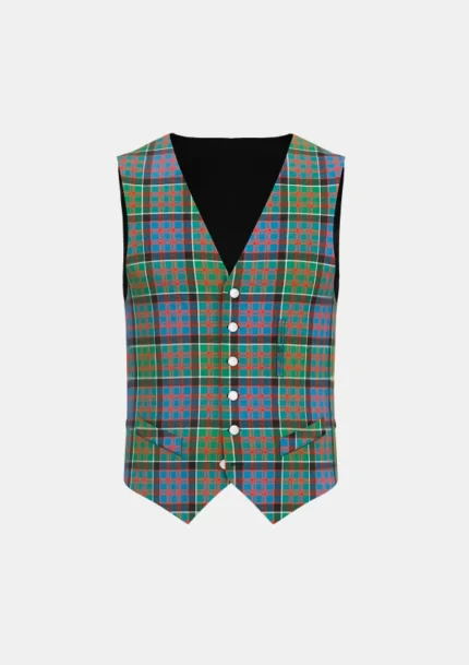 Macdonald of Clanranald Tartan Waistcoat Front