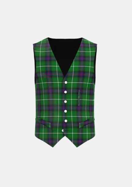 Macdonald of the Isles Tartan Waistcoat Front