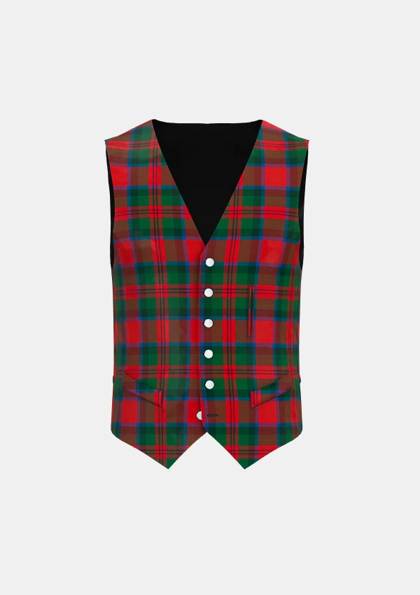 Macduff Tartan Waistcoat Front Macduff Tartan Waistcoat Front