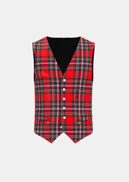 Macfarlane Tartan Waistcoat Front