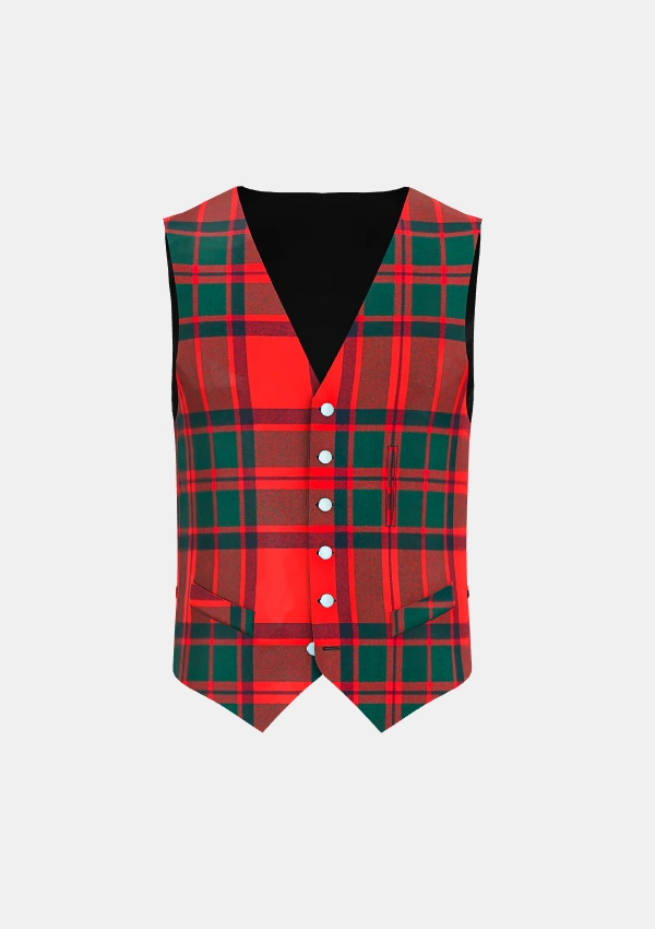 Macintosh Tartan Waistcoat Front Macintosh Tartan Waistcoat Front