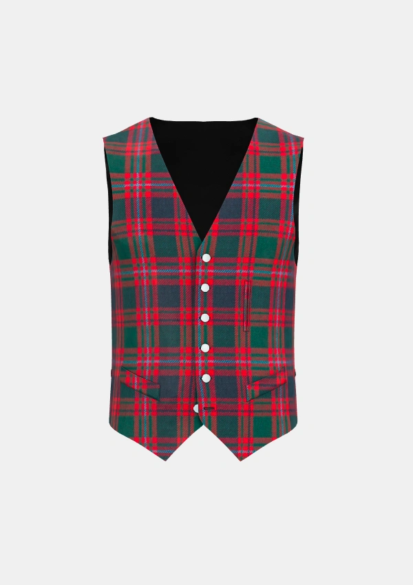 Macintyre Tartan Waistcoat Front Macintyre Tartan Waistcoat Front