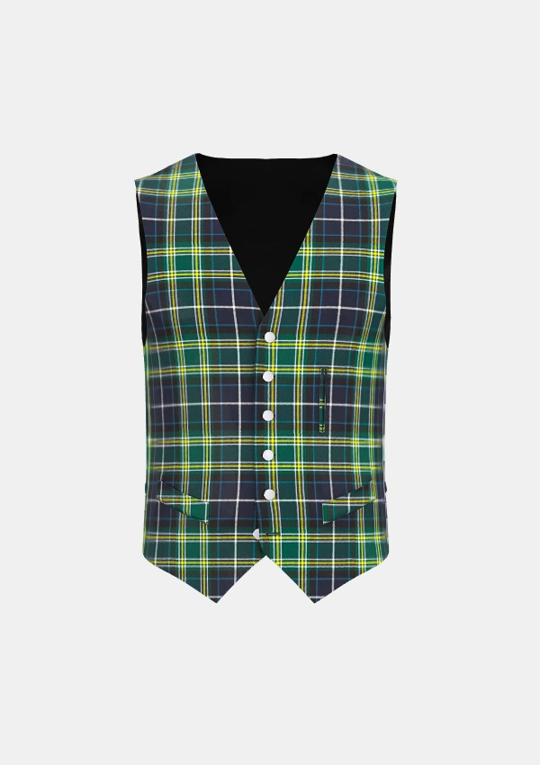 Mackellar Tartan Waistcoat Front Mackellar Tartan Waistcoat Front