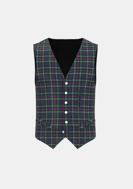 Mackenzie Tartan Waistcoat Front