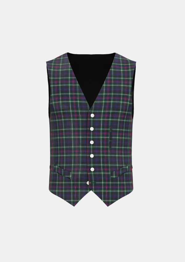 Mackenzie Tartan Waistcoat Front Mackenzie Tartan Waistcoat Front