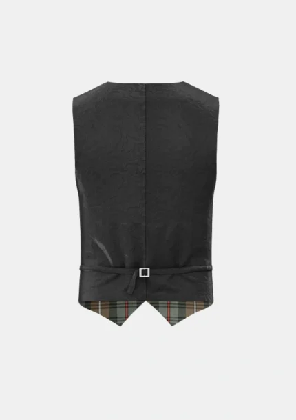 Mackenzie Weathered Tartan Waistcoat Back