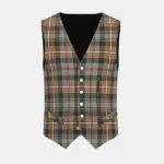 Mackenzie Weathered Tartan Waistcoat Front