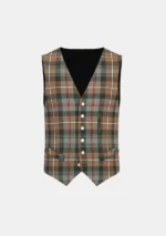 Mackenzie Weathered Tartan Waistcoat Front