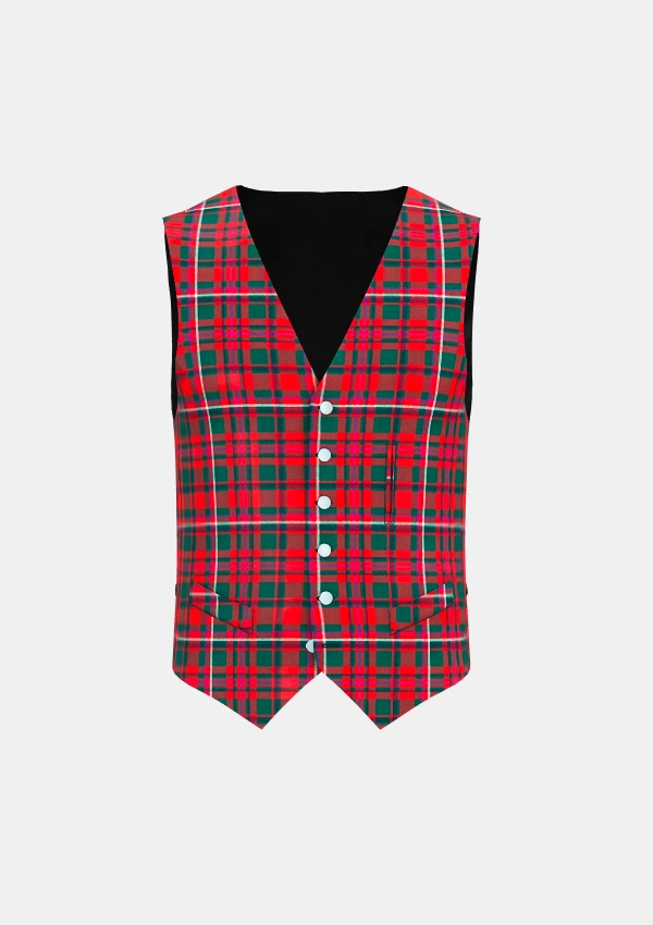 Mackinnon Tartan Waistcoat Front Mackinnon Tartan Waistcoat Front