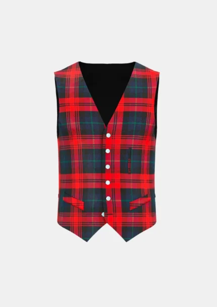 Maclachlan Tartan Waistcoat Front