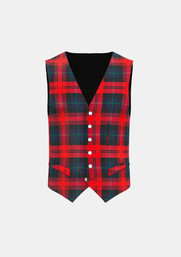 Maclachlan Tartan Waistcoat Front Maclachlan Tartan Waistcoat Front