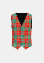 Maclean of Duart Tartan Waistcoat Front