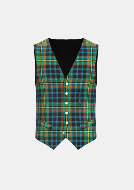 Maclellan Tartan Waistcoat Front