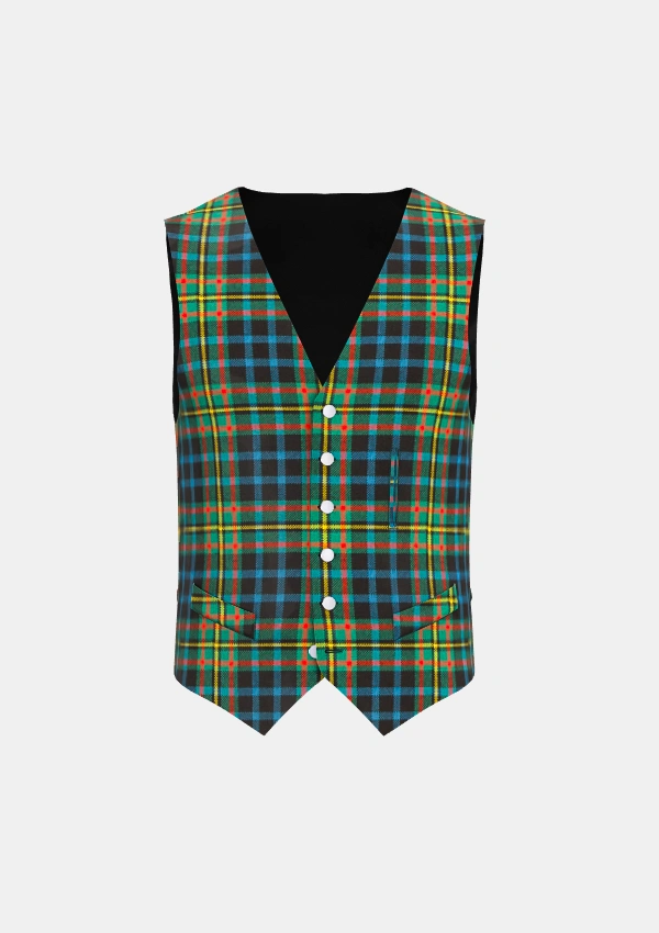 Maclellan Tartan Waistcoat Front Maclellan Tartan Waistcoat Front