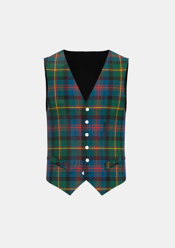 Maclennan Tartan Waistcoat Front Maclennan Tartan Waistcoat Front