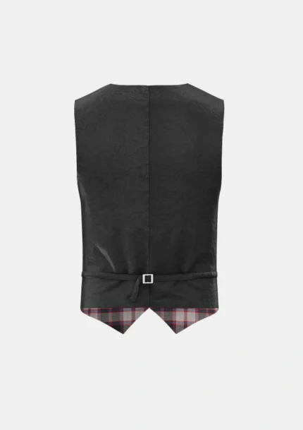 Macpherson Hunting Tartan Waistcoat Back