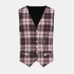 Macpherson Hunting Tartan Waistcoat Front