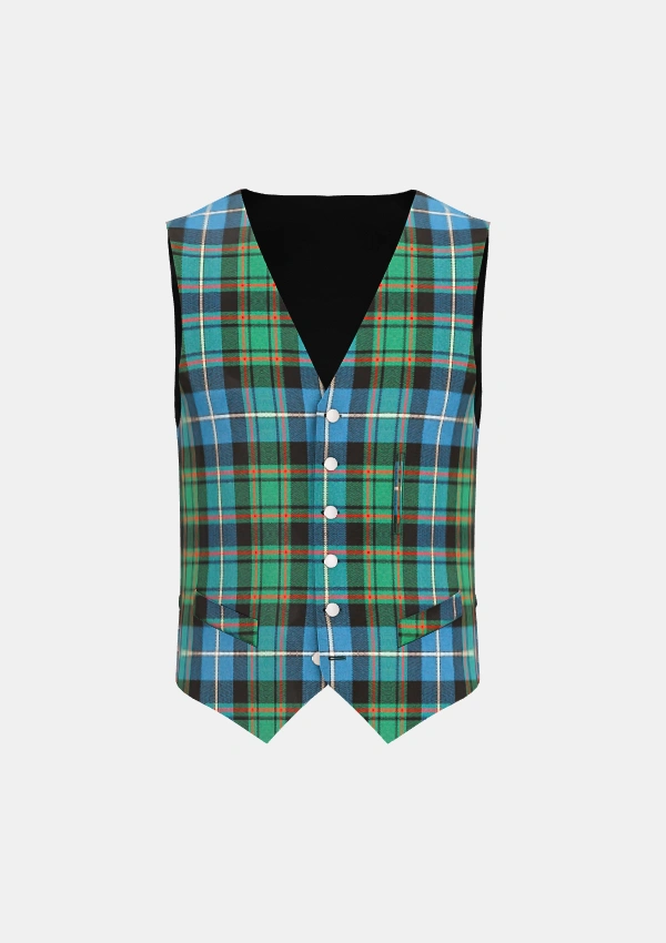 Macrae Tartan Waistcoat Front Macrae Tartan Waistcoat Front